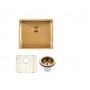 Aqu Brushed Gold Handmade Kitchen Sink 510*450*230 Aqu Brushed Gold Handmade Kitchen Sink 510*450*230